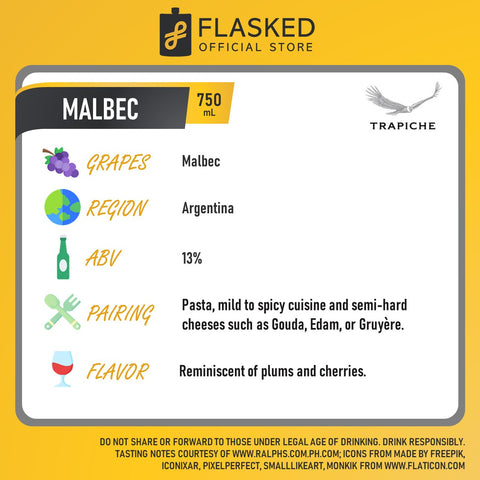 Trapiche Malbec Red Wine 750mL
