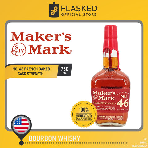 Maker's Mark No. 46 Cask Strength French Oaked Kentucky Straight Bourbon Whisky 750mL