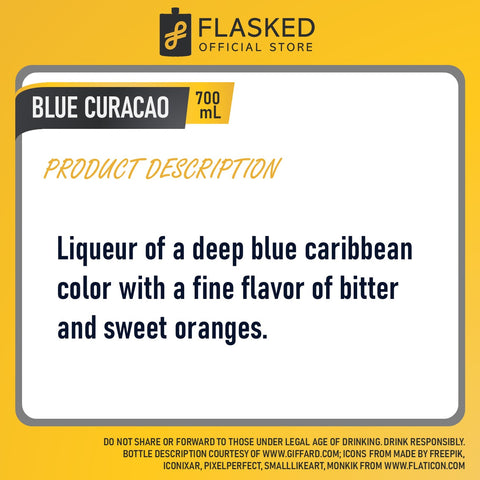 Giffard Blue Curacao Liqueur 700mL