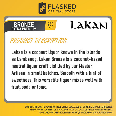 Lakan Bronze Extra Premium Coconut Liquor 700mL