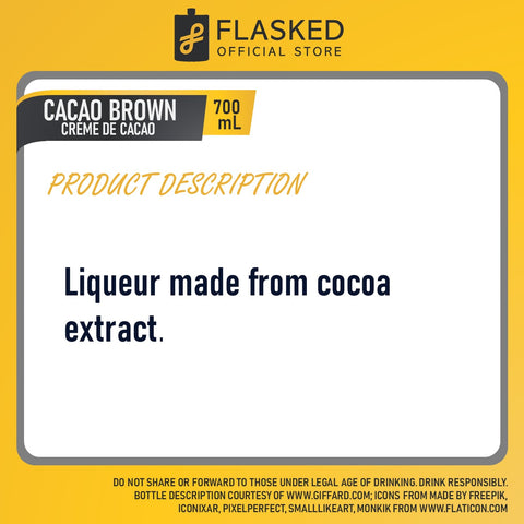 Giffard Creme De Cacao Brown Liqueur 700mL