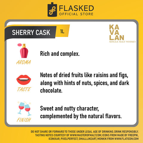 Kavalan Solist Fino Sherry Cask Single Cask Strength Whisky 1L