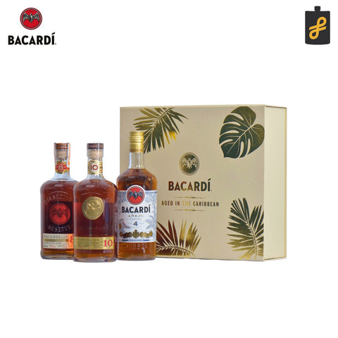 Bacardi Aged Collection Pack 3x750mL (Bacardi Aged 4, 8, & 10 Year Old)