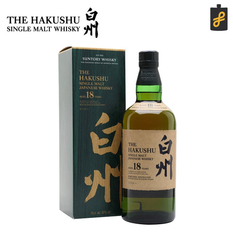 Hakushu 18 Years Single Malt Japanese Whisky 700mL