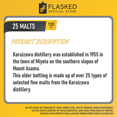 Karuizawa 25 Malts 1970s 720mL
