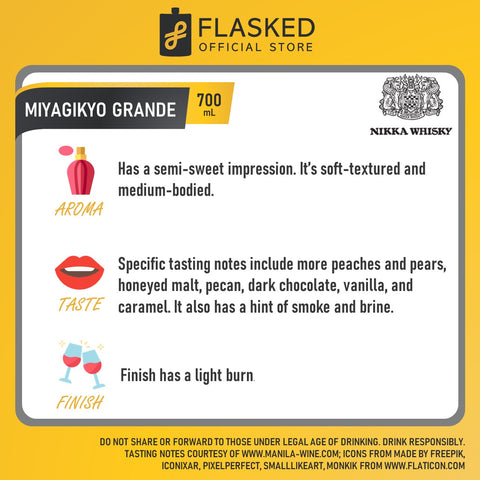 Nikka Miyagikyo Grande Single Malt Japanese Whisky 700ml