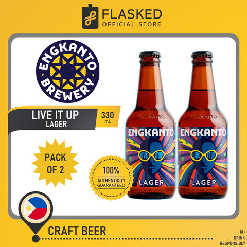 Engkanto Live It Up! Lager Beer 330mL 2 Pack