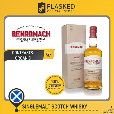 Benromach Contrasts: Organic Speyside Single Malt Scotch Whisky 700mL