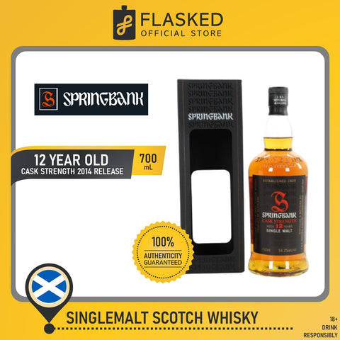 Springbank 12 Year Old Cask Strength Old Style 2014 Release 700mL