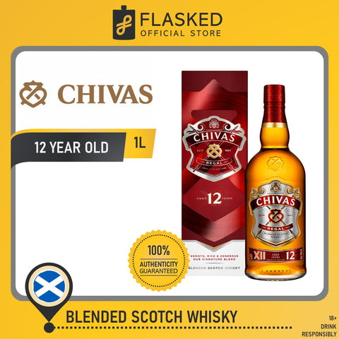 Chivas Regal 12 Year Old Gift Lab Whisky 1L Free Engraving