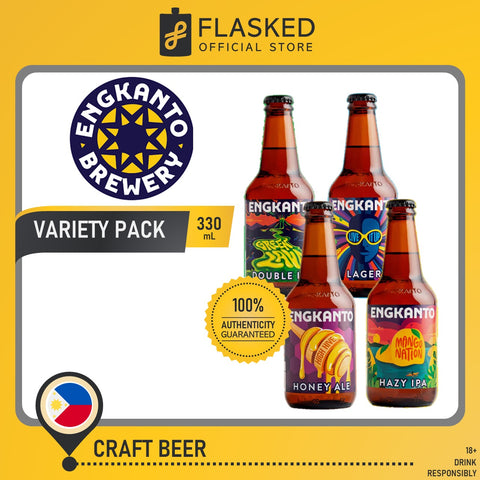Engkanto Variety Pack 4x330ml (Honey, Lager, Mango Nation, Green Lava)