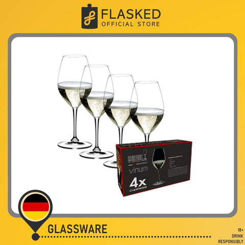 Riedel Vinum Champagne Wine Glass Set of 4