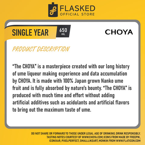 Choya Golden Ume Fruit 650mL