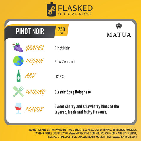 Matua Valley Pinot Noir Red Wine 750mL