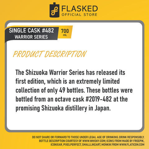 Shizuoka 2019 Single Cask #482 Warrior Series 700mL