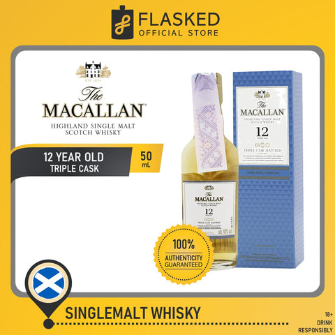 The Macallan Triple Cask 12 Year Old 50mL Single Malt Scotch Whisky