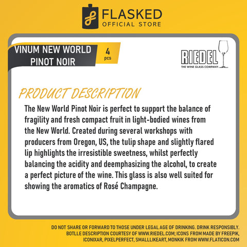 Riedel Vinum New World Pinot Noir Glass Set of 4