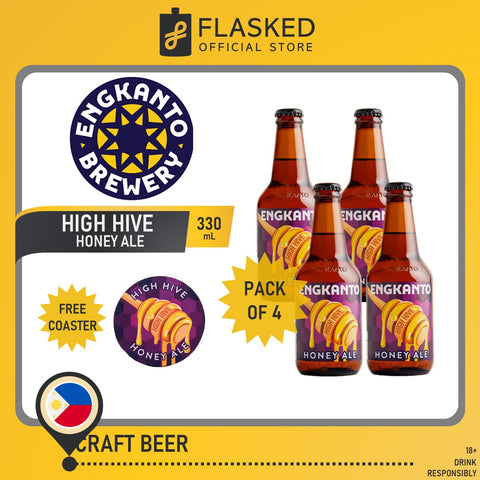 Engkanto High Hive - Honey Ale Beer 330mL 4 Pack