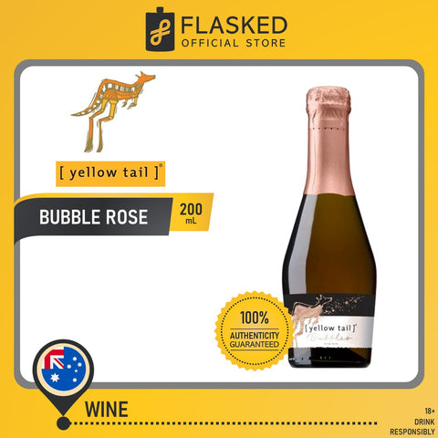 Yellow Tail Piccolo Bubbles Sparkling Rose Wine 200mL
