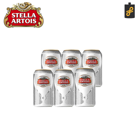 Stella Artois Belgian Beer Cans 330mL 6 Set