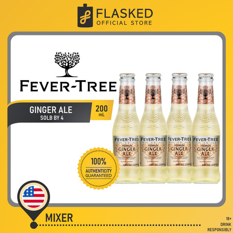 Fever Tree Ginger Ale 200mL 4 pack