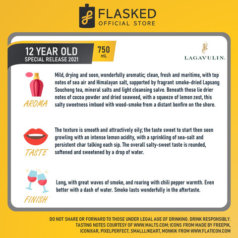 Lagavulin 12 Year Old Natural Cask Strength Islay Single Malt Scotch Whisky 700mL Special Release 2021