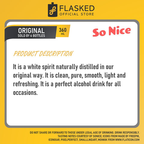 So Nice Original 360ml pack of 6