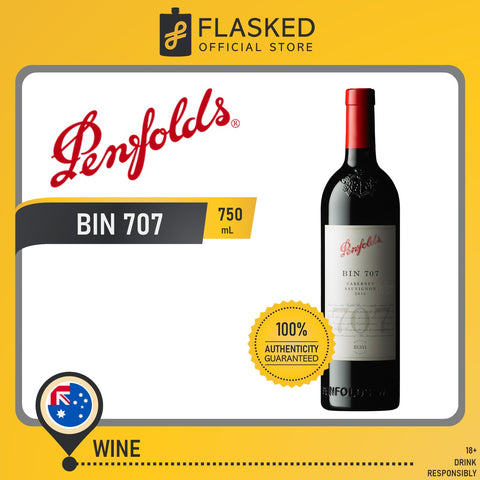 Penfolds Bin 707 Cabernet Sauvignon Vintage 2018 750mL with FREE Bottle Engraving