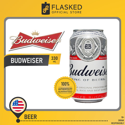 Budweiser American Beer Cans 330mL