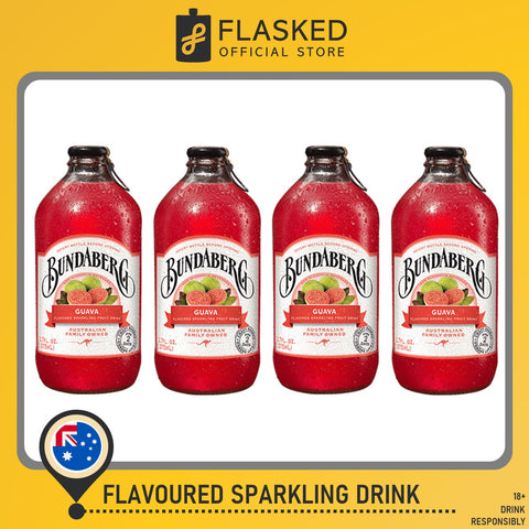 Bundaberg Guava Sparkling Drink 375mL pack of 4