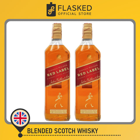 Johnnie Walker Red Label Whisky 1L 2 Set