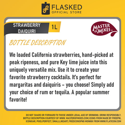Master of Mixes Strawberry Daiquiri 1L