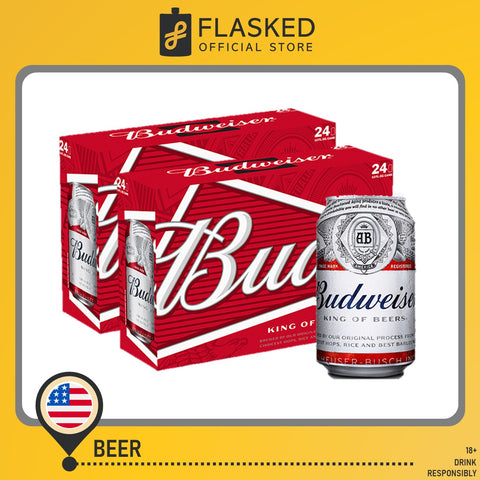 Budweiser American Beer 48 Cans 330mL