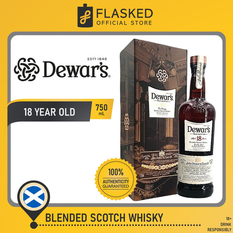 Dewars 18 Year Old The Vintage Blended Scotch Whisky 750ml