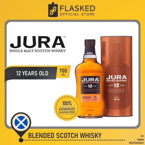 Jura 12 Year Old Single Malt Scotch Whisky 700mL