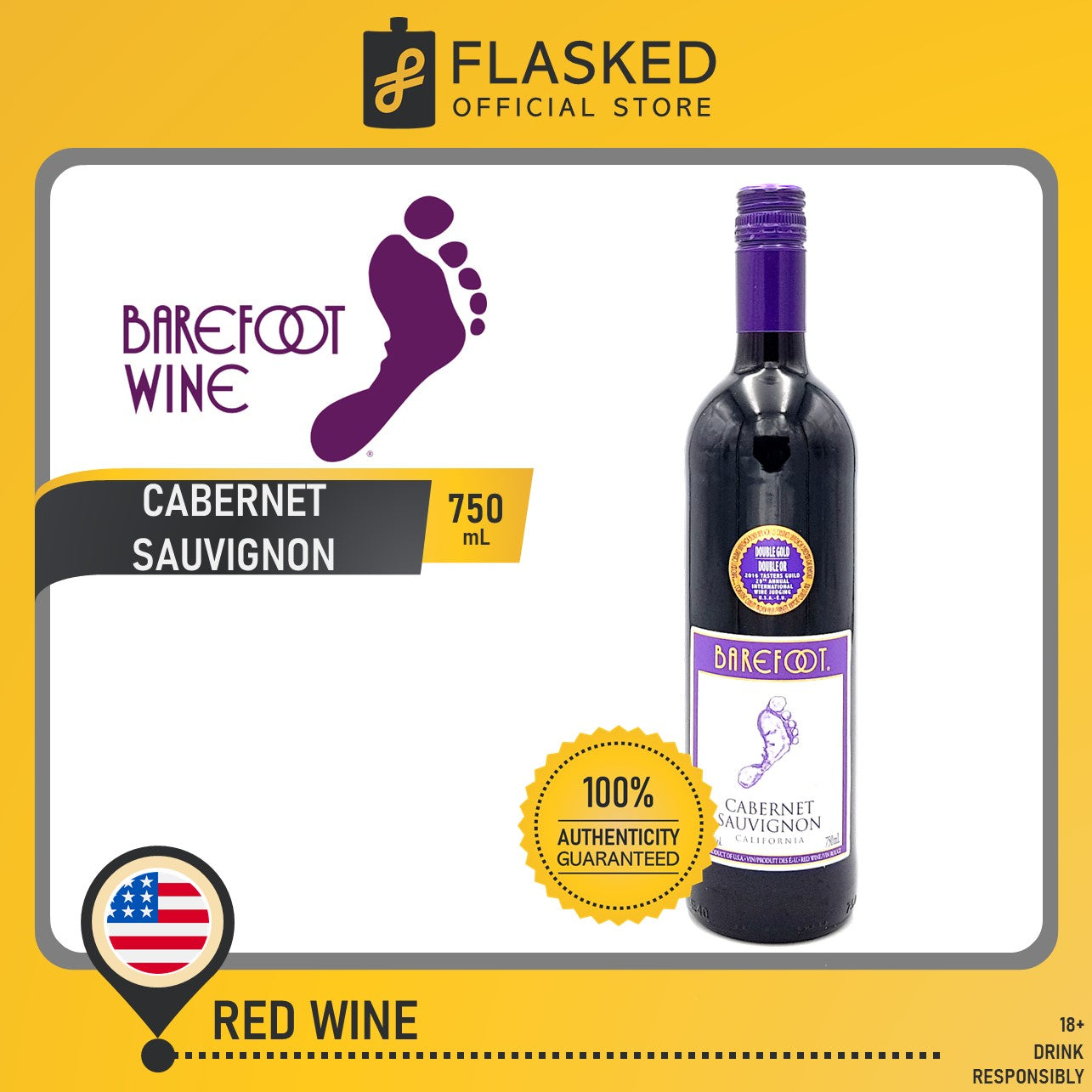 Cabernet Sauvignon Red Wine 750mL – Flasked Liquor Store