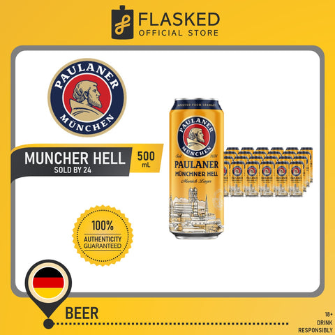Paulaner Original Munchner Hell 500ml Can pack of 24