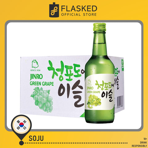 Jinro Chamisul Soju Green Grape 1 Case 360mL