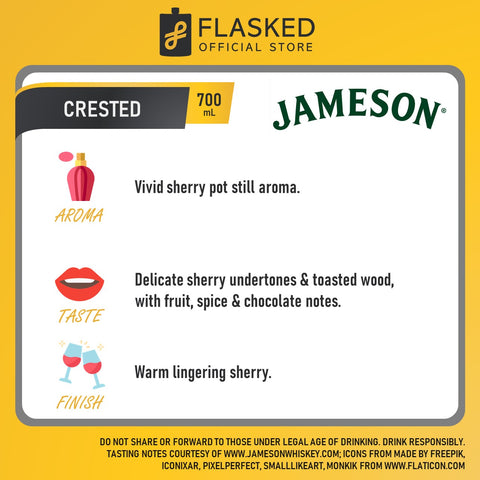 Jameson Crested Triple Distilled Irish Whiskey 700mL