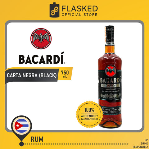 Bacardi Premium Black Rum 750mL