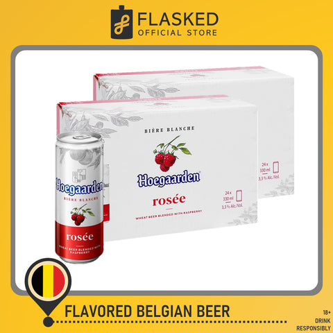 Hoegaarden Rosee Belgian Beer Can 330mL pack of 48