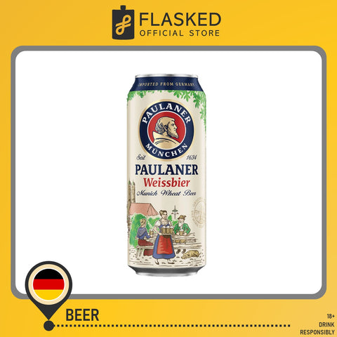 Paulaner Hefe Weisbier Beer Can 500ml