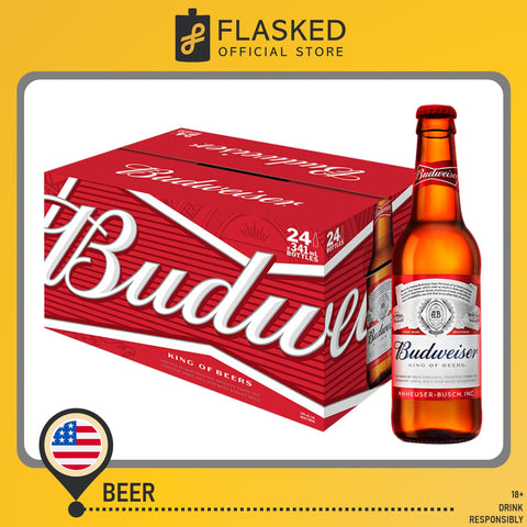 Budweiser American Beer 24 Bottles 330mL