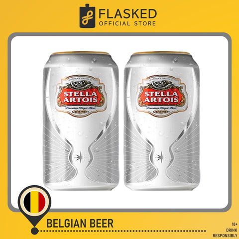 Stella Artois Belgian Beer 2 Cans 330mL