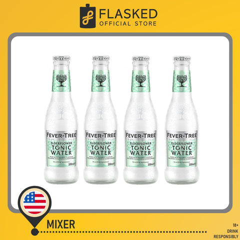 Fever Tree Elderflower Tonic Water 200mL 4 pack