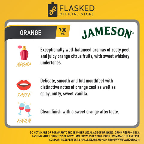 Jameson Orange Irish Whiskey 700mL