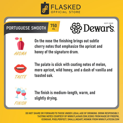 Dewar's Portuegese Smooth Blended Scotch Whisky 750mL