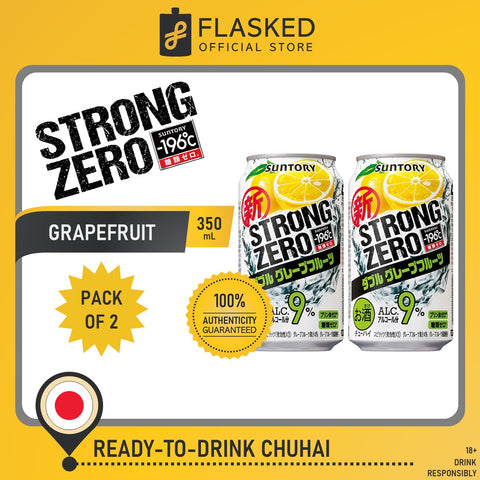 Suntory Strong Zero Grapefruit Carbonated Alcoholic Drink 2 Set