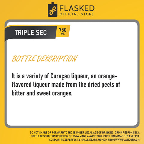 Walsh Triple Sec Liqueur 750mL