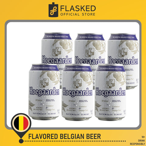 Hoegaarden White Belgian Beer Cans 330mL 6 Set